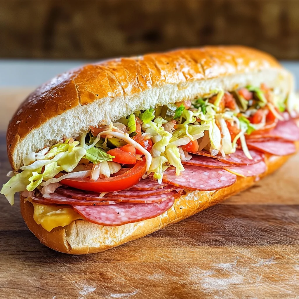 Baked Italian Sub Sandwiches