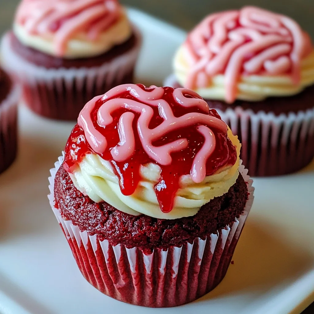 Bleeding Brain Cupcakes
