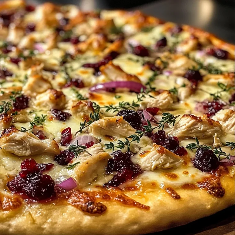 Cranberry Chicken & Brie Pizza Recipe