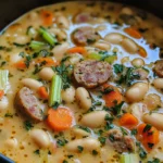 Creamy Bean Soup with Sausage