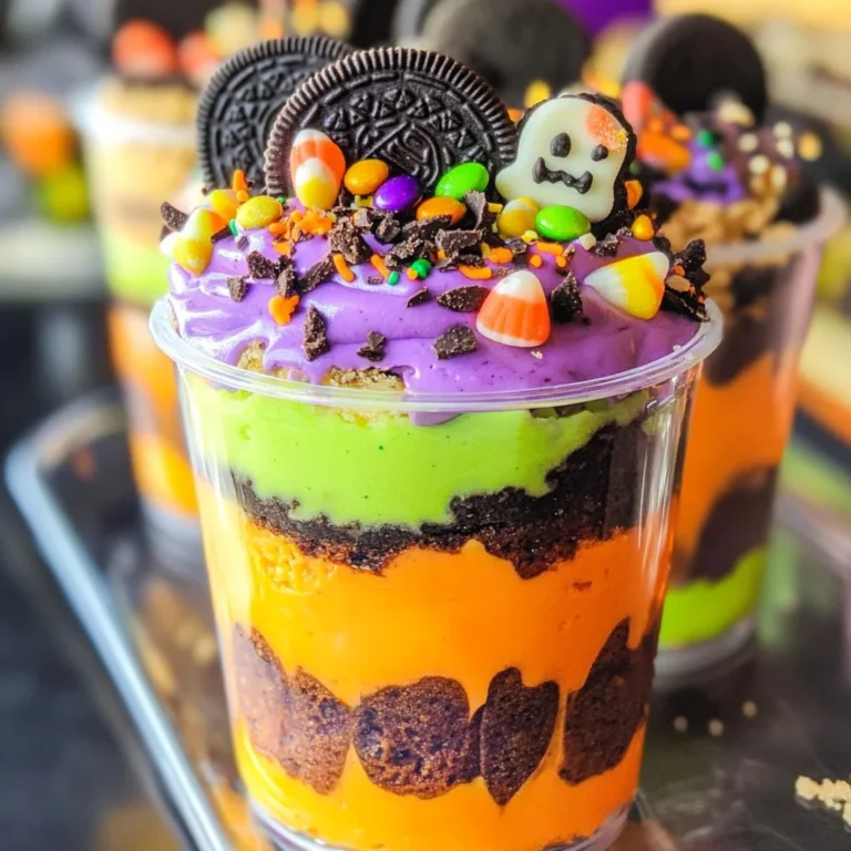Halloween Pudding Cups