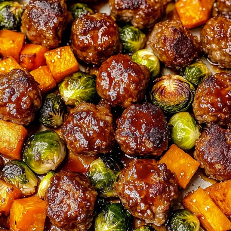 Korean BBQ Meatballs and Vegetables