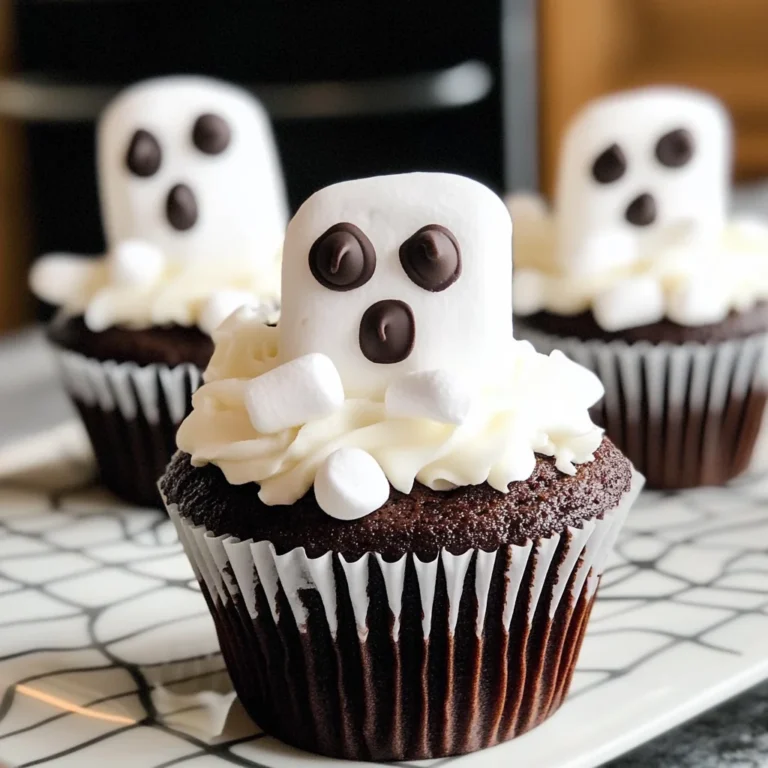 Marshmallow Ghost Cupcakes