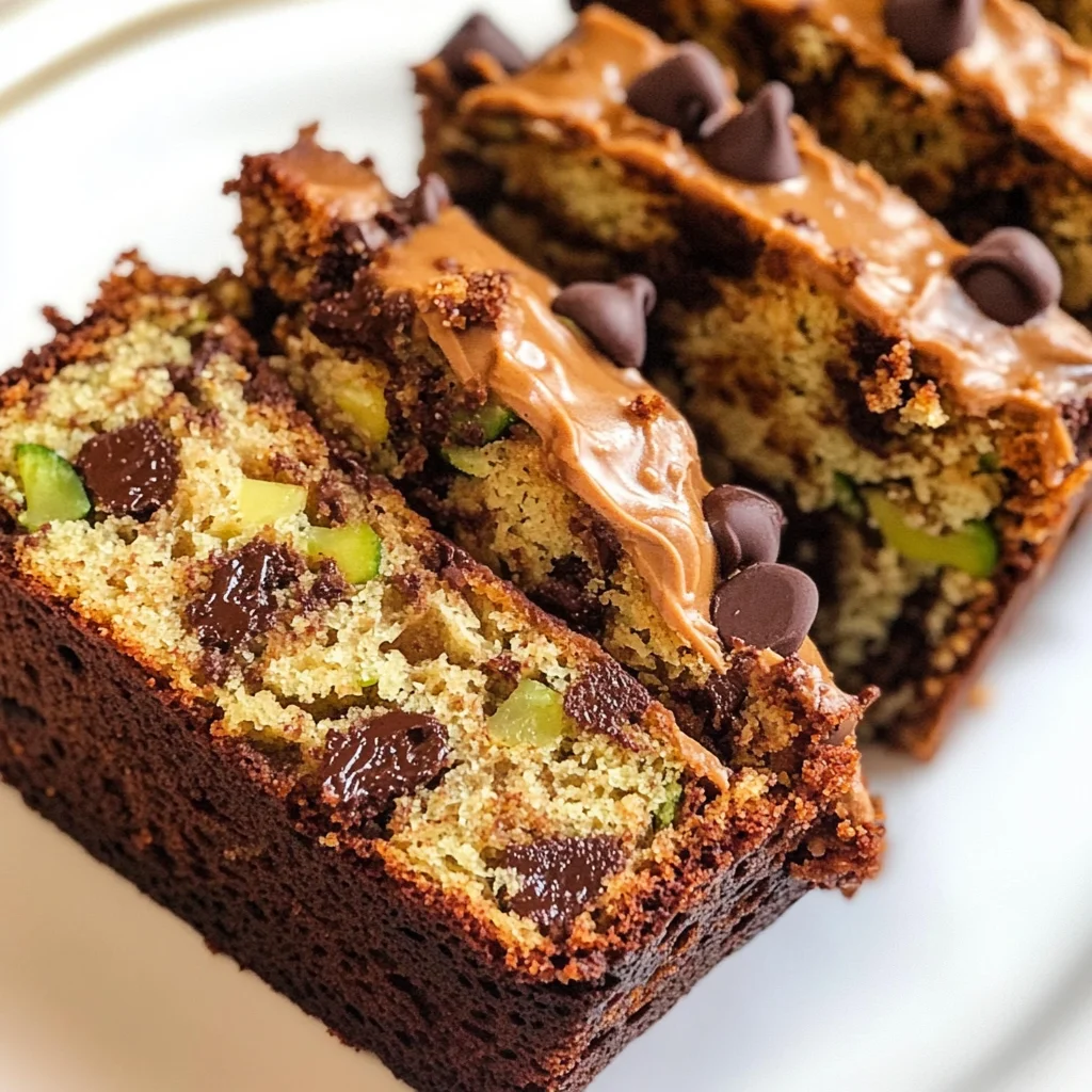 Peanut Butter Chocolate Chip Zucchini Bread