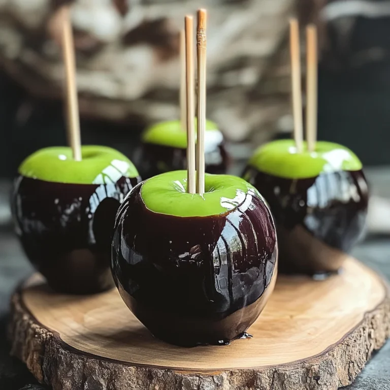 Poison Toffee Apples for Halloween