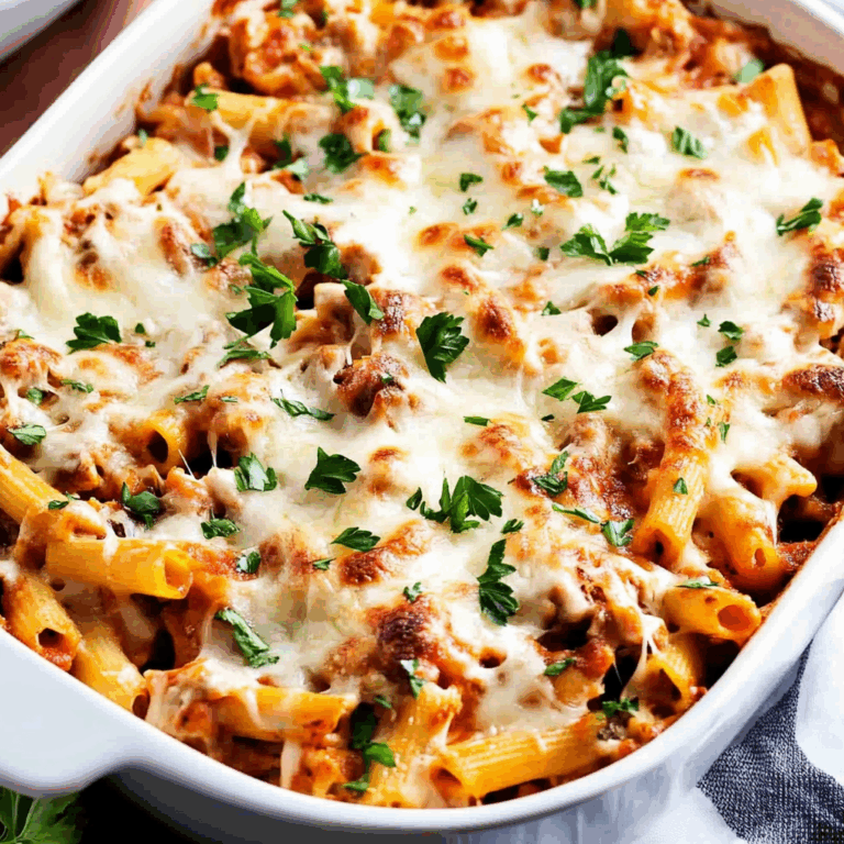 Dump-and-Bake Chicken Parmesan Casserole