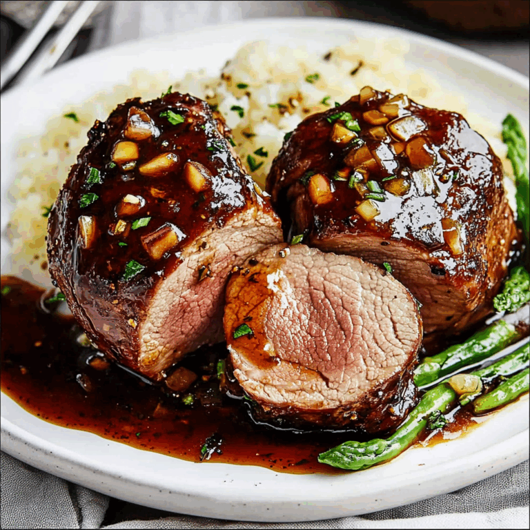 Honey Garlic beef Tenderloin