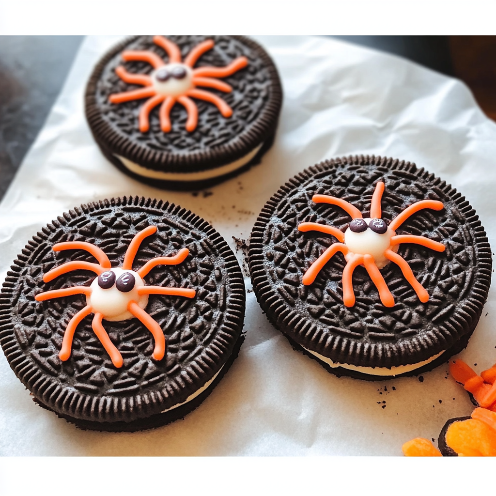 Oreo Spider Halloween Cookies