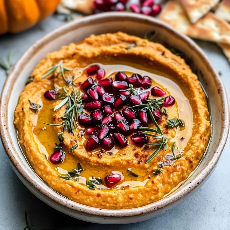 10-Minute Cozy & Creamy Pumpkin Hummus