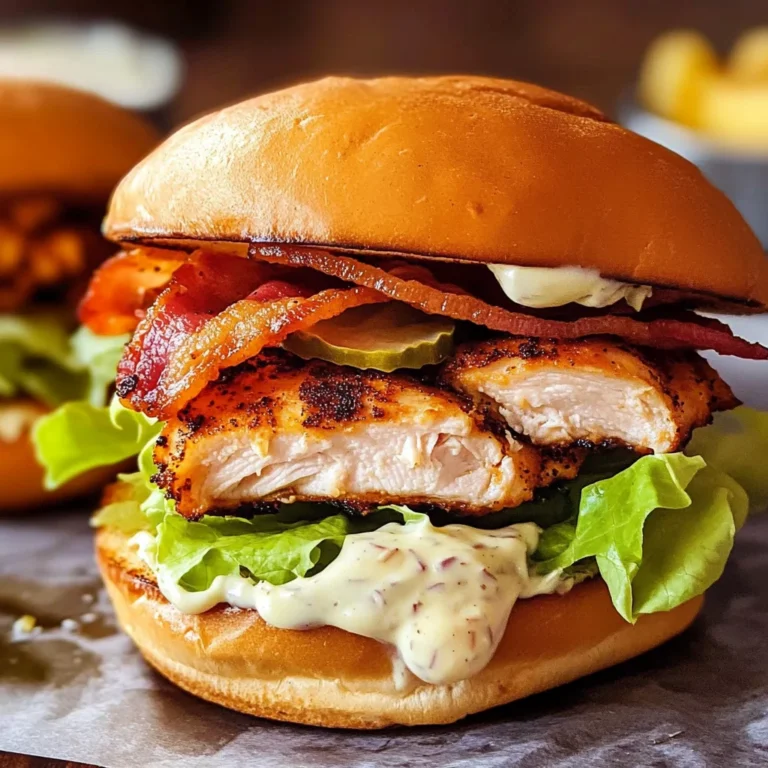 Blackened Chicken Bacon Ranch Sandwiches Recipe