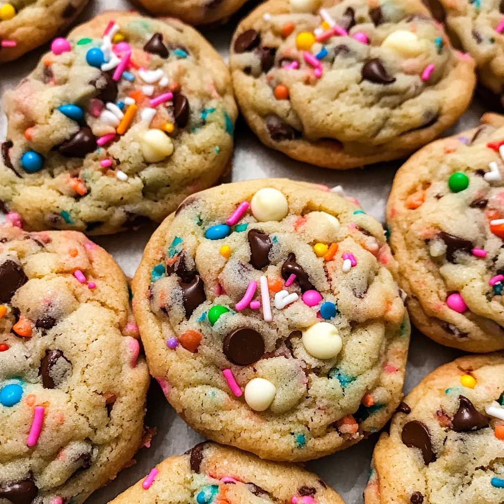 Cake Batter Chocolate Chip Cookies