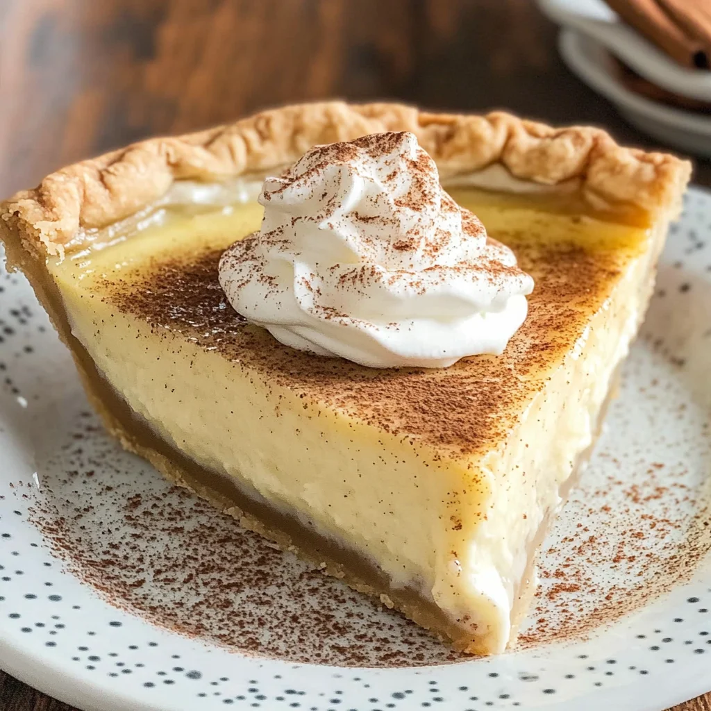 Christmas Eve Cinnamon-Vanilla Creamy Custard Pie Recipe – Festive & Delicious