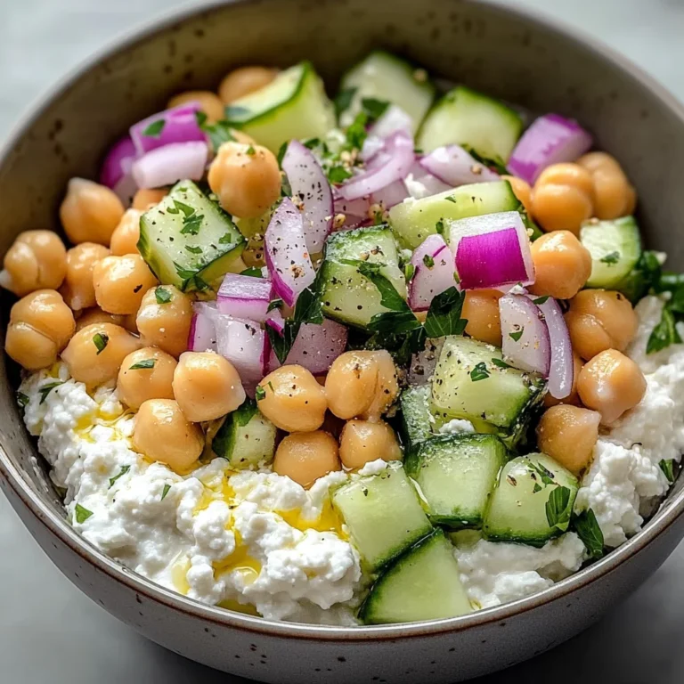 Cottage Cheese and Chickpea Salad: A Refreshing and Protein-Packed Delight