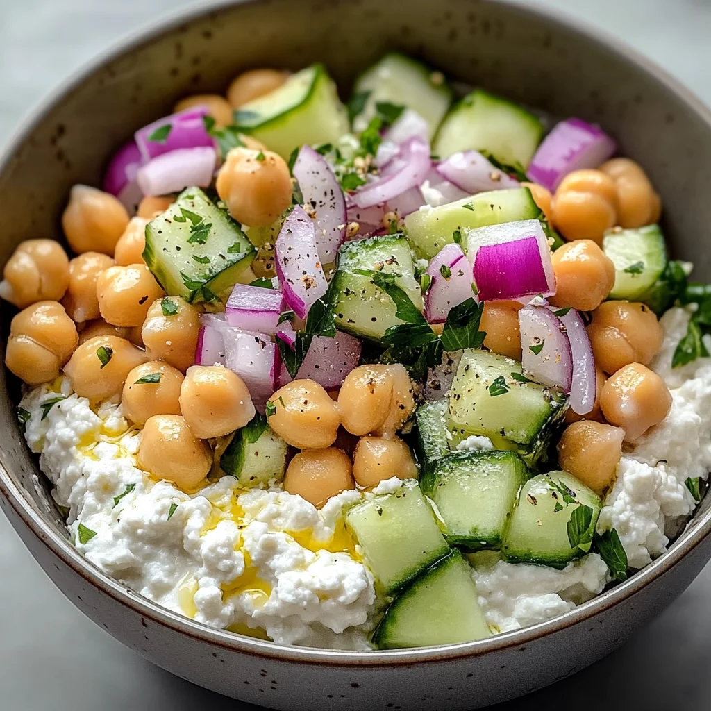 Cottage Cheese and Chickpea Salad: A Refreshing and Protein-Packed Delight