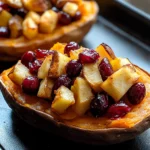 Cranberry Apple Twice-Baked Sweet Potatoes