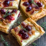 Cranberry Brie Tart with Pancetta & Thyme