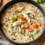 Creamy Crockpot Chicken Wild Rice Soup