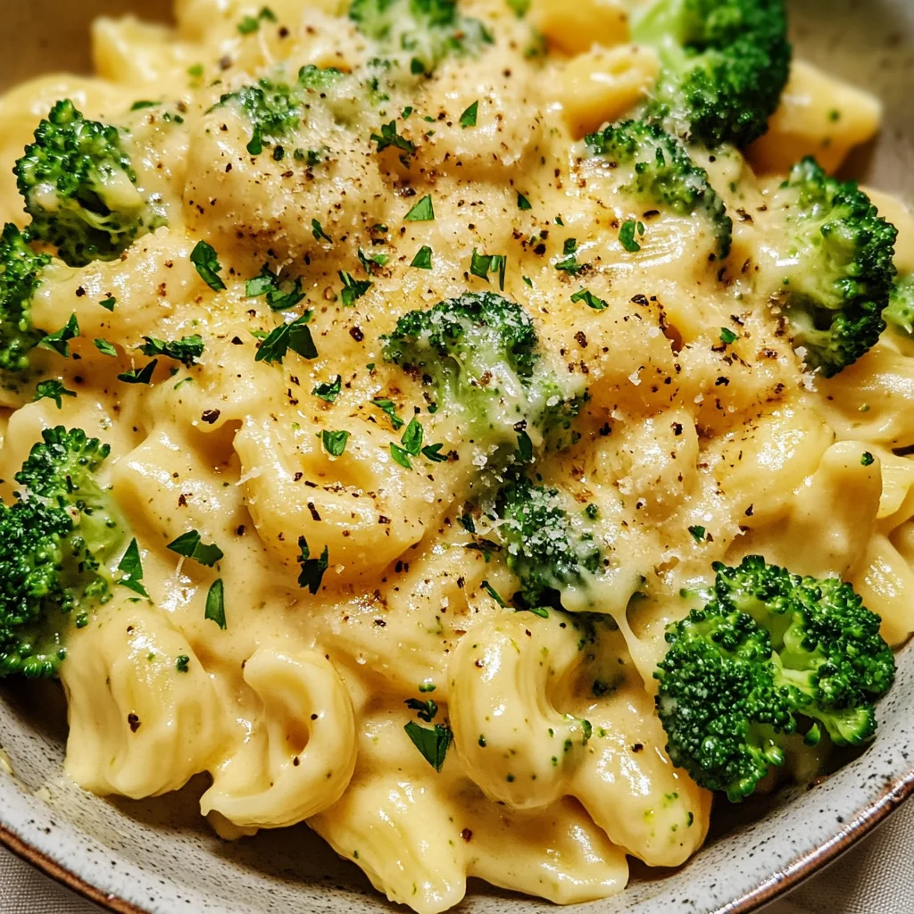Creamy Vegetarian Broccoli Cheddar Pasta