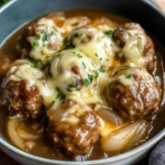 Crock Pot French Onion Meatballs
