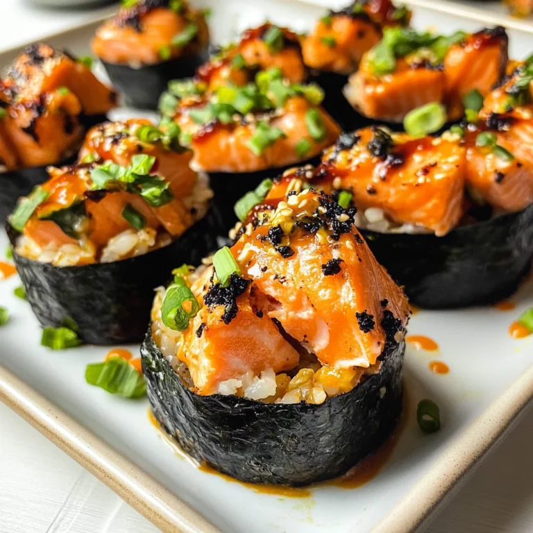Easy Baked Salmon Sushi Cups (Viral Recipe)
