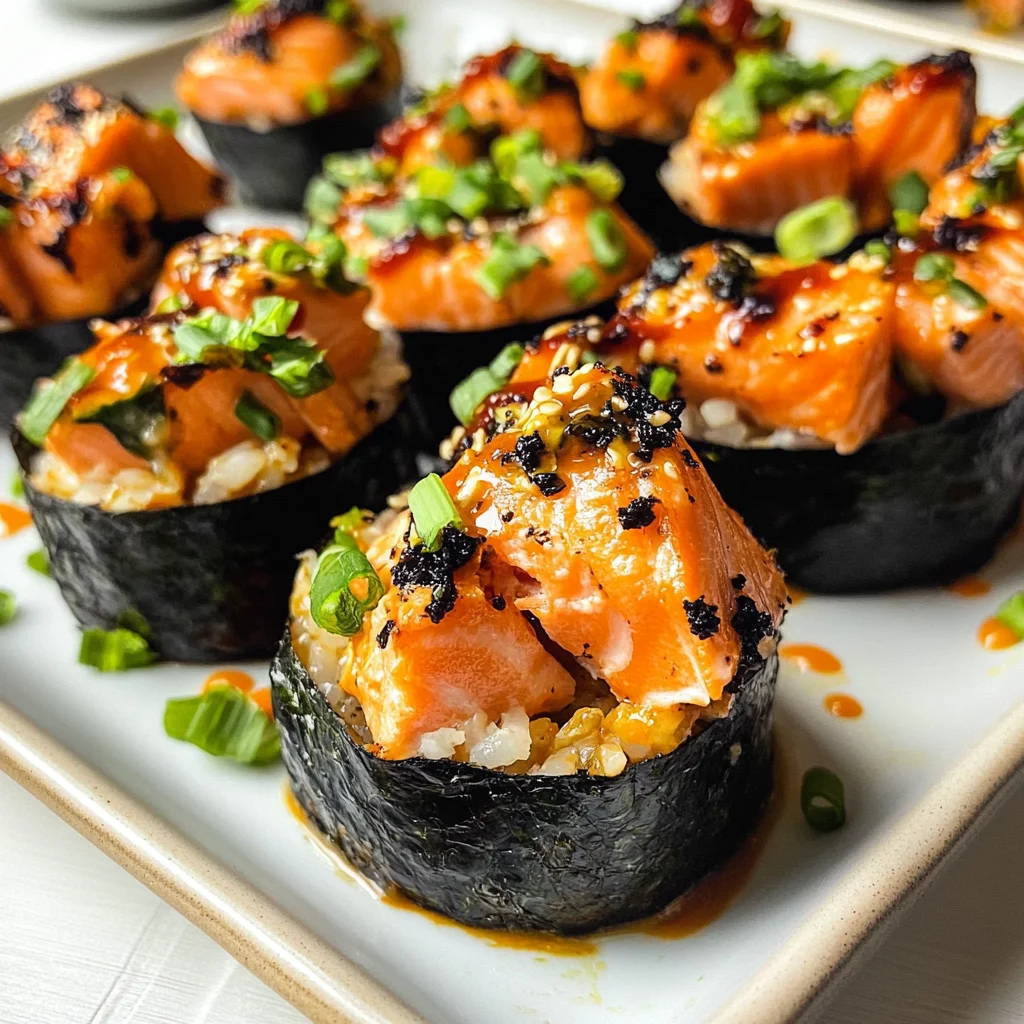 Easy Baked Salmon Sushi Cups (Viral Recipe)