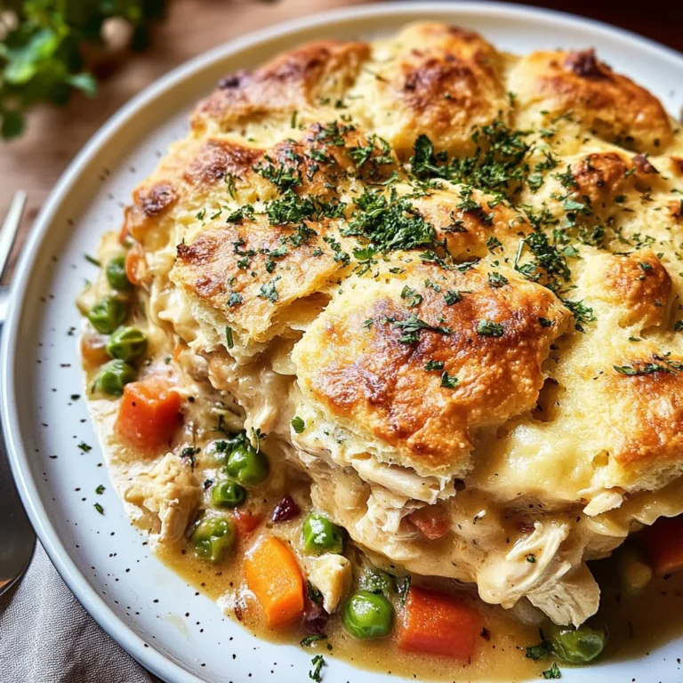 Easy Chicken Cobbler Dinner Casserole