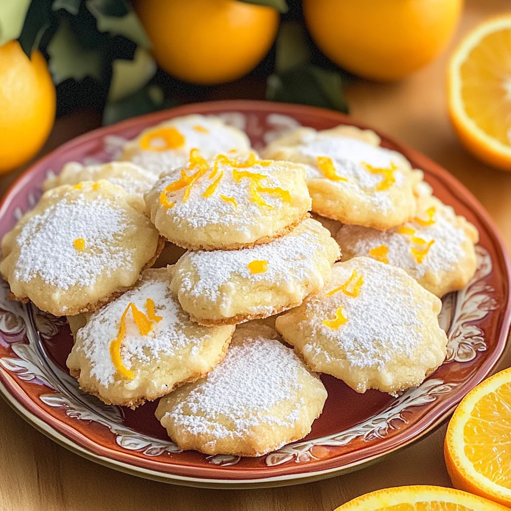 Easy Christmas Cookies with Orange Juice