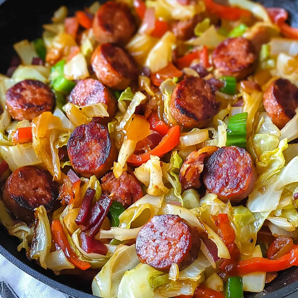 Easy Sausage and Cabbage Stir Fry