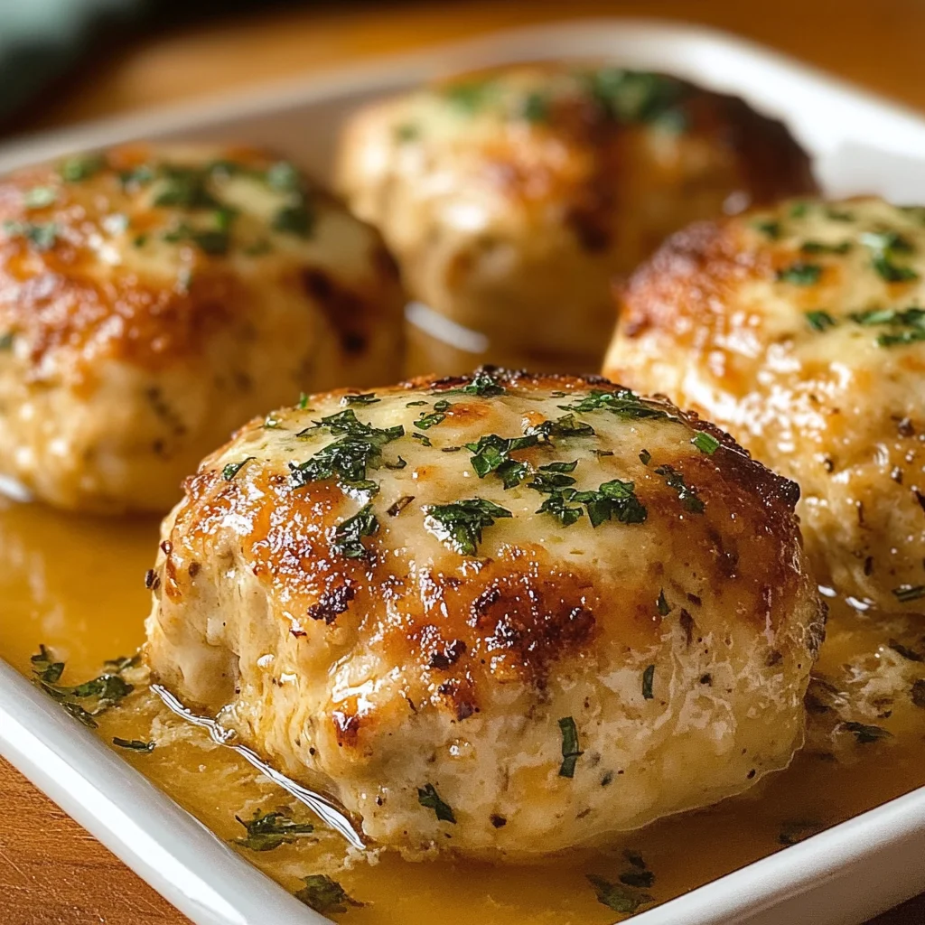 Garlic Parmesan Chicken Meatloaves