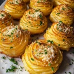 Garlic Parmesan Duchess Potatoes
