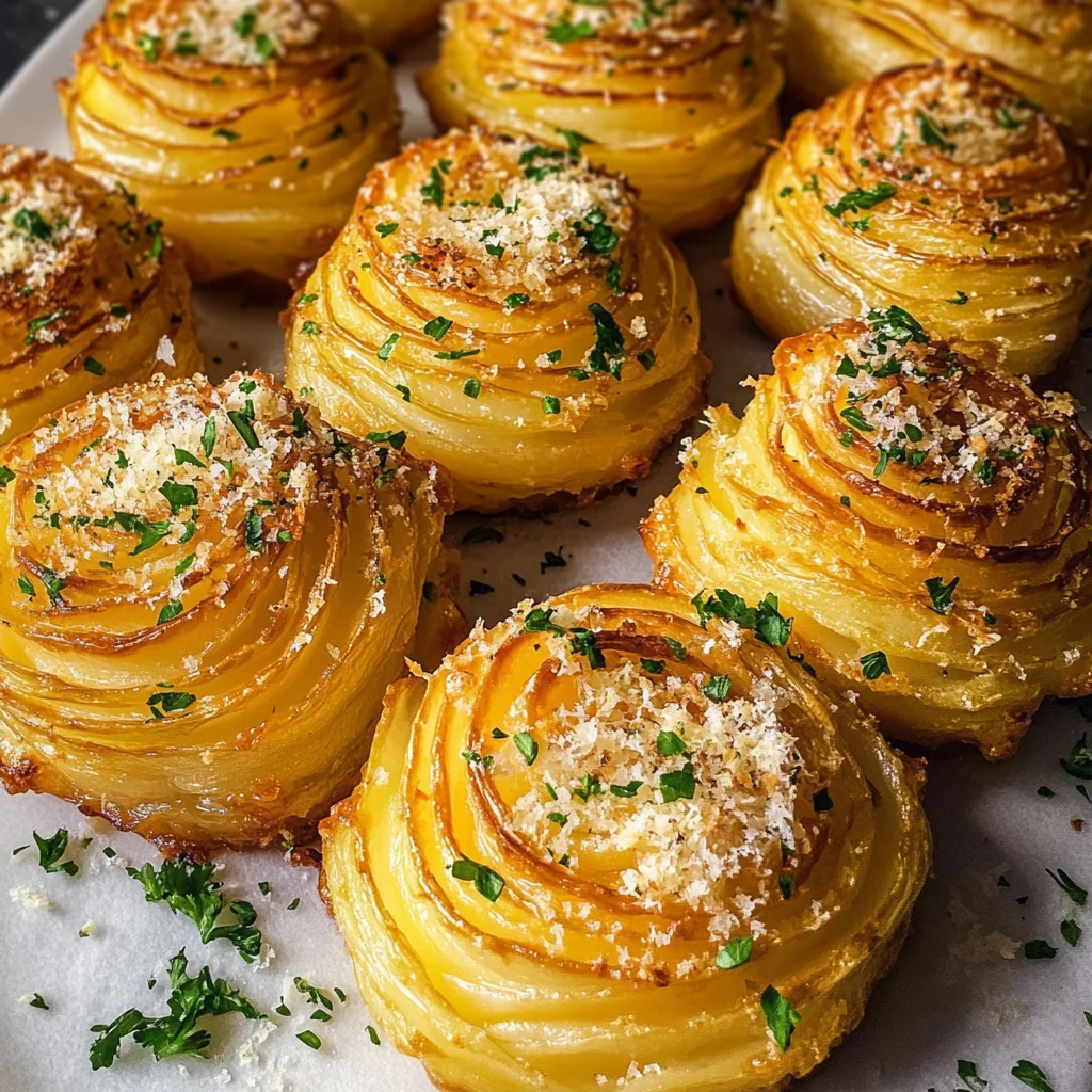 Garlic Parmesan Duchess Potatoes