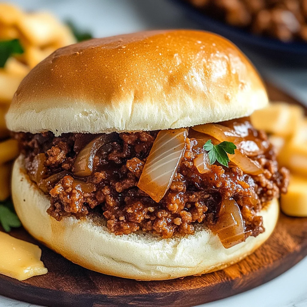 Irresistible French Onion Beef Sloppy Joes