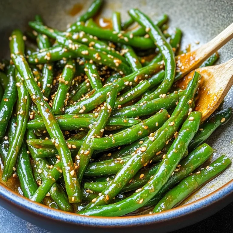 Miso Green Beans
