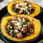 Sausage-Stuffed Acorn Squash