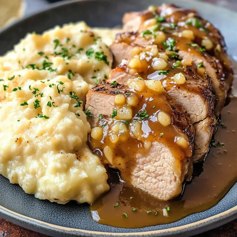 Slow Cooker Apple Butter Glazed Pork Tenderloin