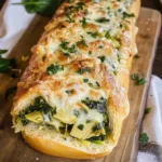 Spinach and Artichoke Stuffed Bread