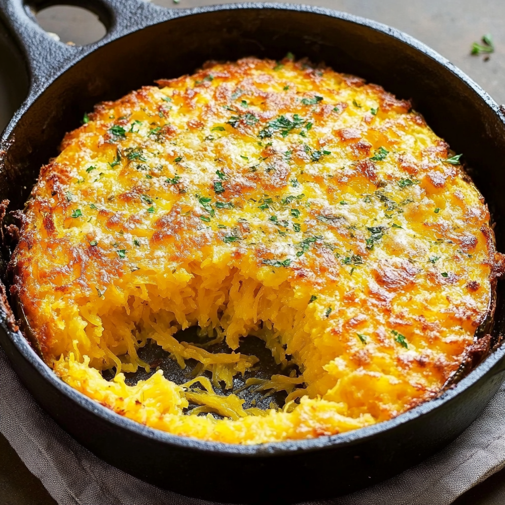 Creamy Spaghetti Squash Au Gratin