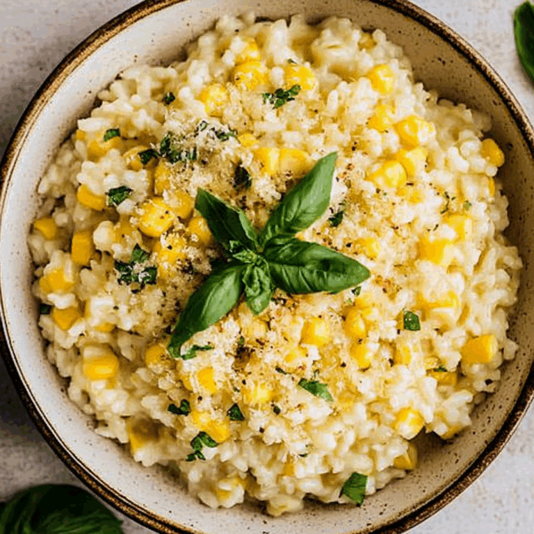Sweet Corn Risotto