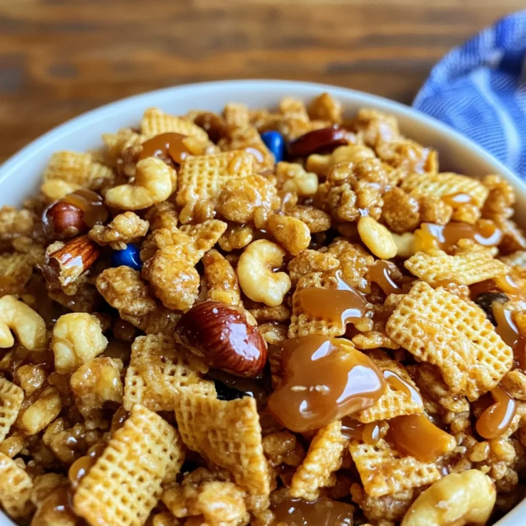Addicting Toffee Chex Mix (Crispy Caramel Brittle)