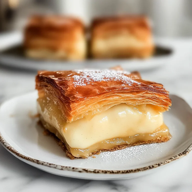 Apple Mille Feuille with Vanilla Custard (gluten-free)