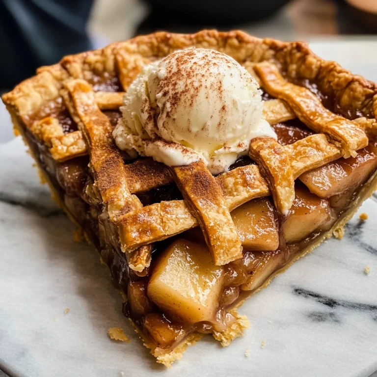 Apple Pie à la Mode (Apple Pie with Ice Cream Recipe)