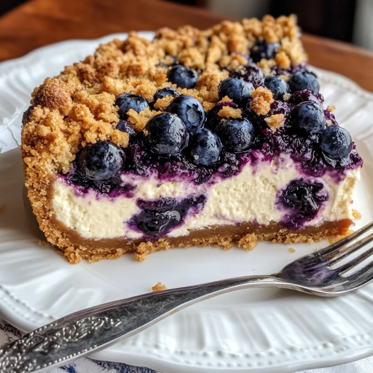 Blueberry Crumble Cheesecake