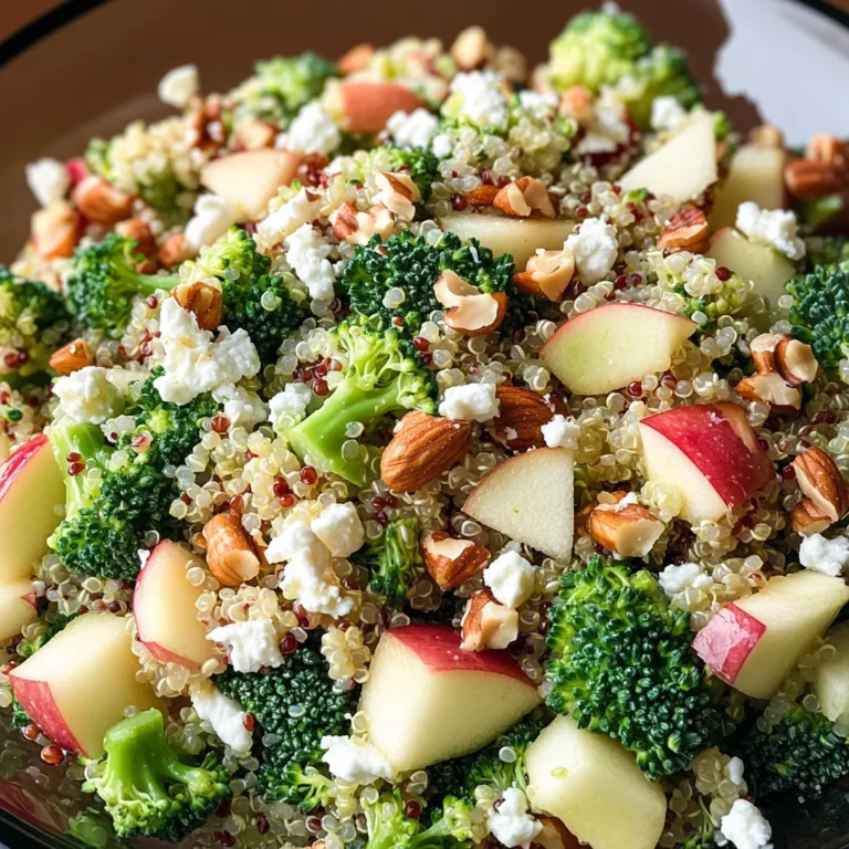 Broccoli Apple Quinoa Salad