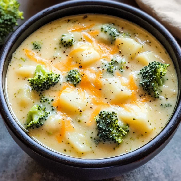 Broccoli Potato Cheese Soup Recipe