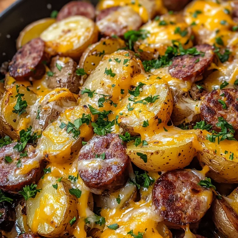 Cheesy Ranch Potatoes and Smoked Sausage