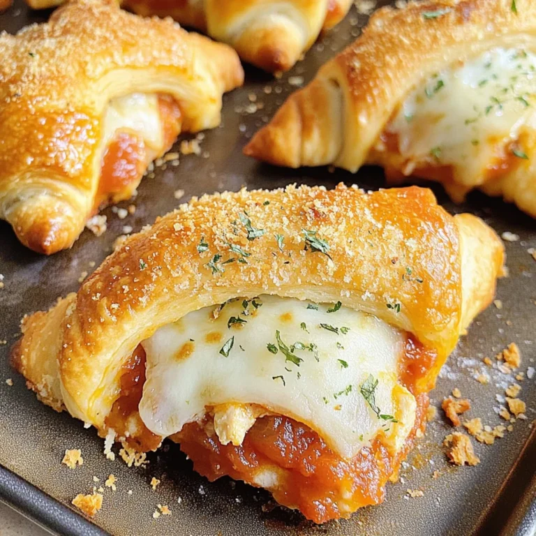 Chicken Parmesan Crescent Rolls