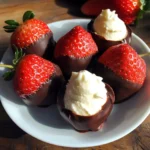 Chocolate Covered Cheesecake Strawberries