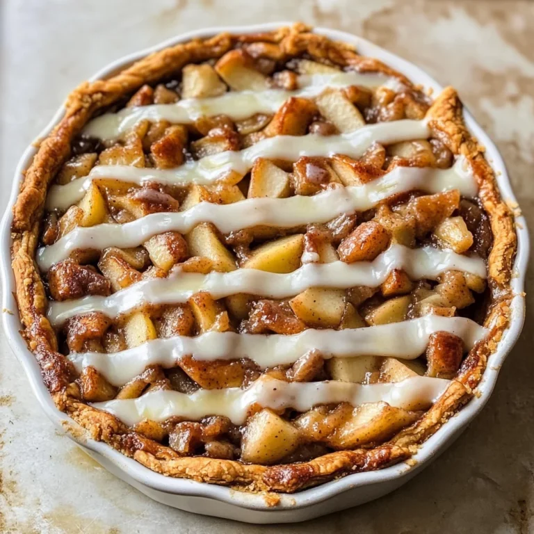 Cinnamon Roll Apple Pie