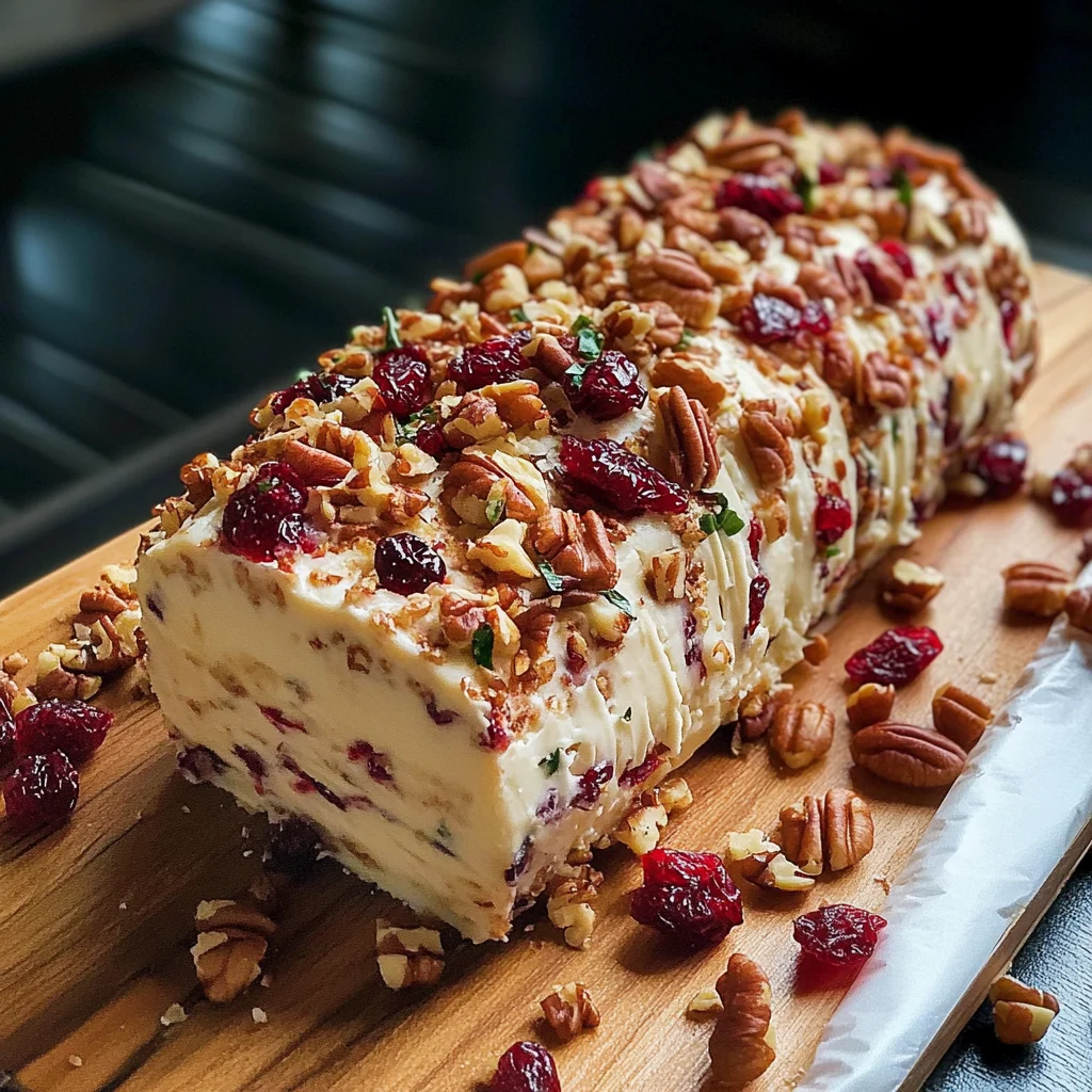 Cranberry Pecan Cheese Log