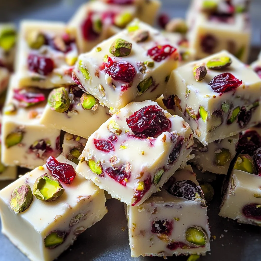 Cranberry Pistachio Fudge